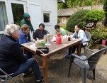 Na afloop is het goed toeven op het terras.